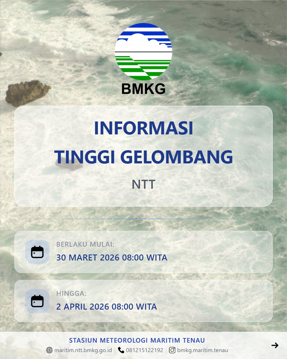 Peringatan Dini Gelombang NTT
